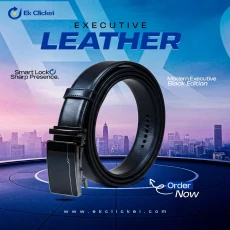 Executive Leather Belt-Black